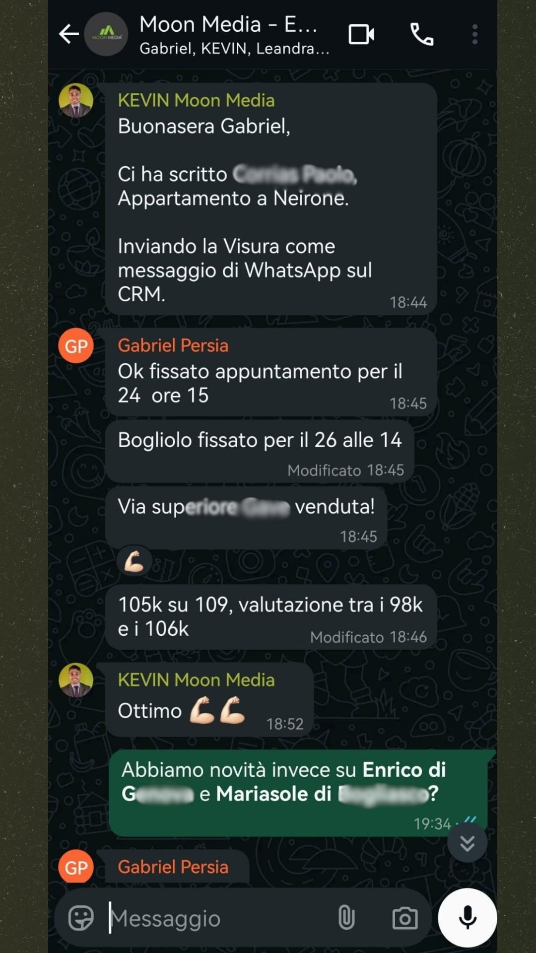 Appuntamenti fissati