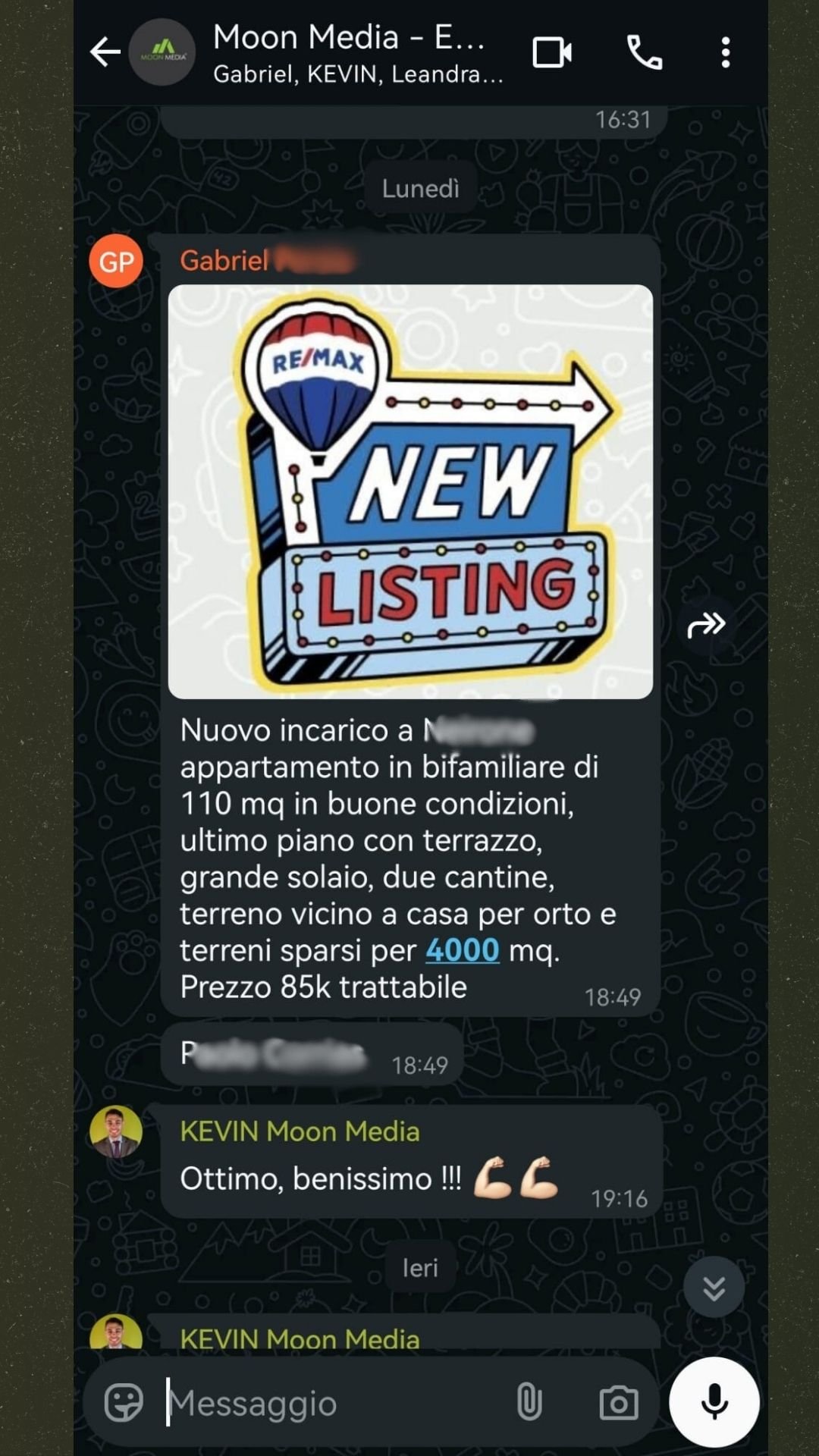 Nuovo incarico