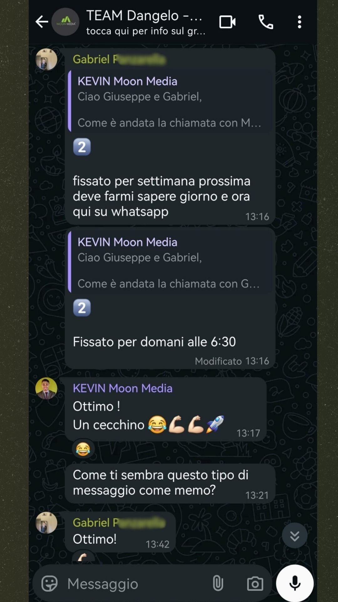 Appuntamento fissato